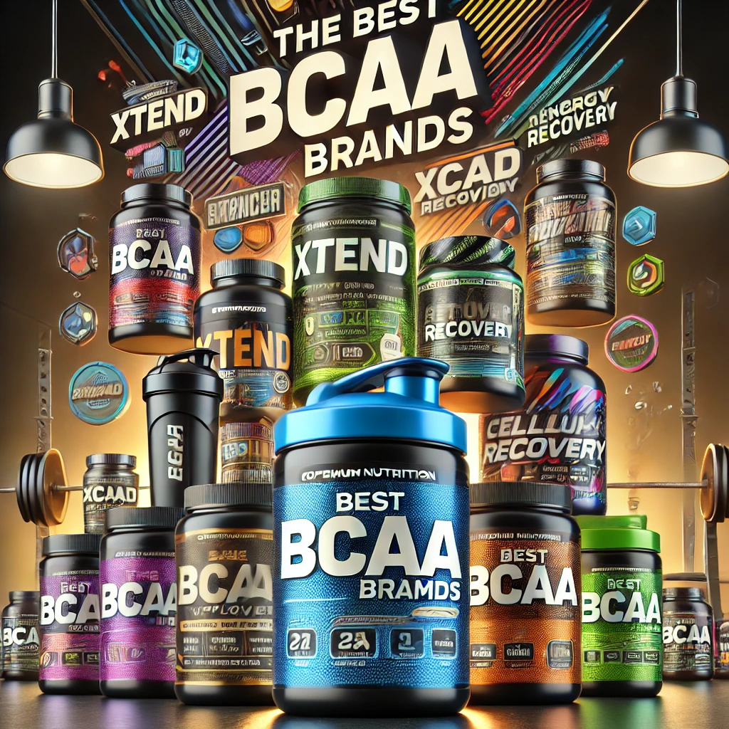 an image showcasing the best BCAA brands in a visually appealing and fitness-oriented setting. Let me know if you'd like further enhancements!