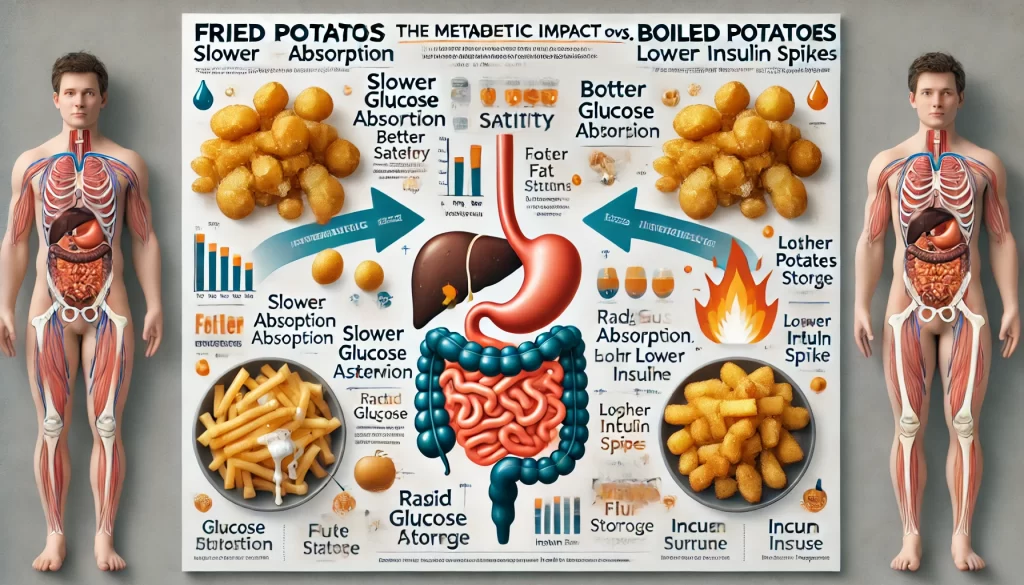 Discover the key differences between boiled and fried potatoes, from calorie content to nutritional benefits. Learn how cooking methods impact health and metabolism in this scientific breakdown.